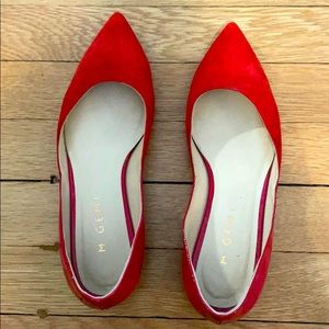 M. Gemi suede and patent flats
